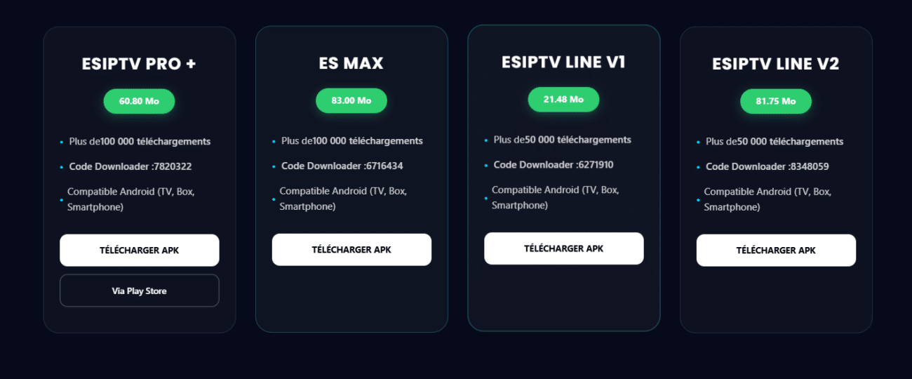 les code downloader esiptv pro apk 2026 ESIPTV PRO Official les codes downloader esiptv pro apk 2026